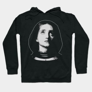 Joan Of Arc Black and White Hoodie